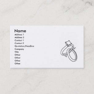 Wedding Rings/Engagement Rings Business Card