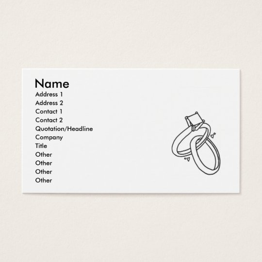 Wedding Rings/Engagement Rings Business Card