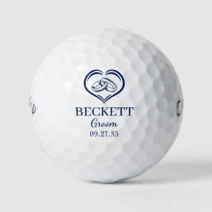 Wedding Rings Groom Golf Balls