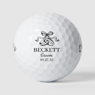 Wedding Rings Groom Golf Balls