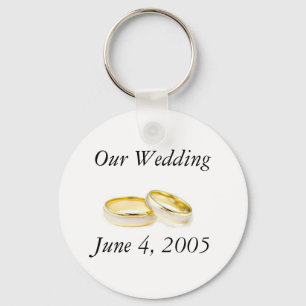 Wedding rings key ring