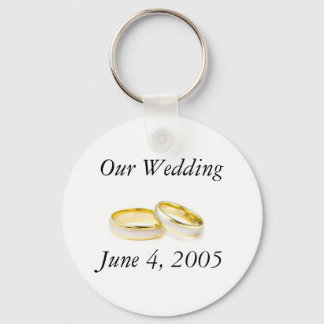 Wedding rings key ring