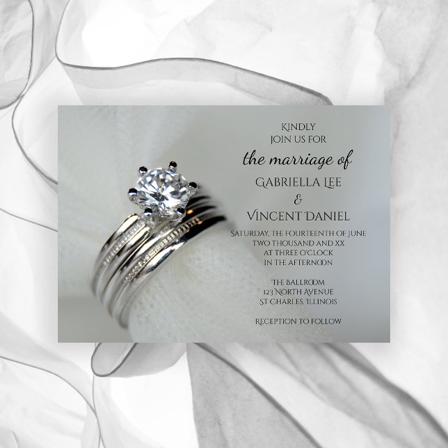 Wedding Rings Marriage Invitation (Creator Uploaded)