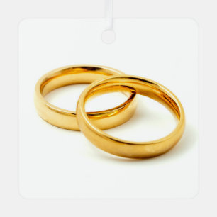 Wedding rings metal tree decoration