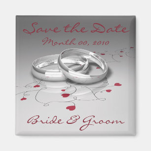 Wedding Rings Save the Date Magnets