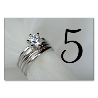 Wedding Rings Table Numbers