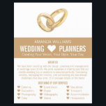 Wedding Rings, Wedding Event Planner Advertising Flyer<br><div class="desc">Wedding Rings,  Wedding Event Planner Advertising Flyer by The Business Card Store.</div>
