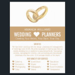 Wedding Rings, Wedding Event Planner Advertising Flyer<br><div class="desc">Wedding Rings,  Wedding Event Planner Advertising Flyer by The Business Card Store.</div>