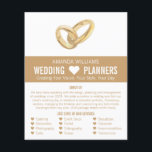 Wedding Rings, Wedding Event Planner Advertising Flyer<br><div class="desc">Wedding Rings,  Wedding Event Planner Advertising Flyer by The Business Card Store.</div>