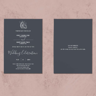 Wedding rings wedding invitation
