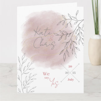 wedding Romantic Blush Card