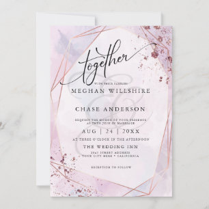 WEDDING   Rose Pink and Lilac Jaspé