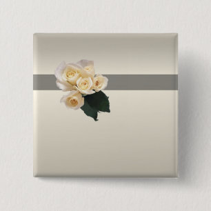Wedding Roses Button