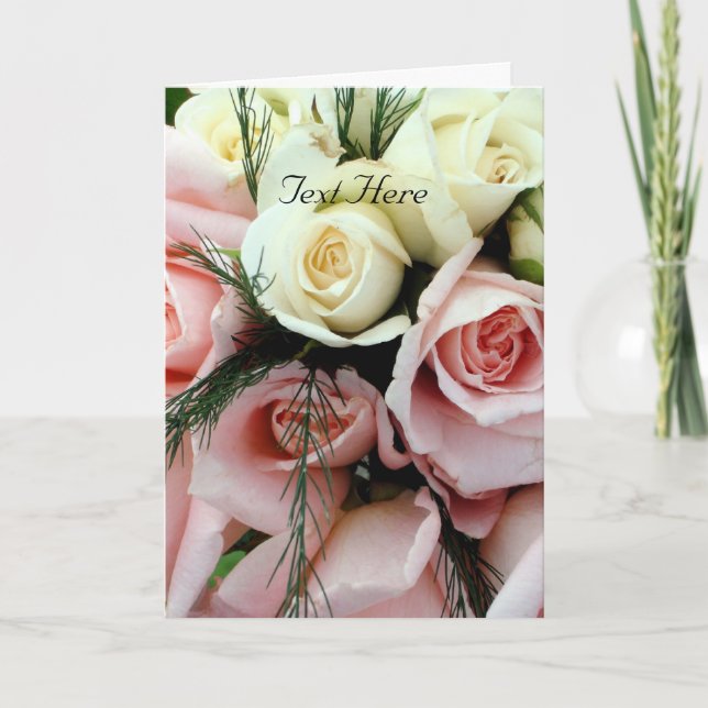 Wedding Roses Card (Front)