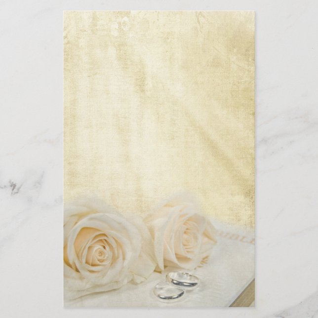 Wedding Roses Stationery (Front)
