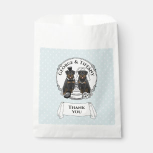 Wedding Rottweilers Bride and Groom Dogs Cute Favour Bags