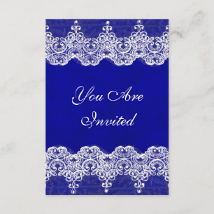 Wedding Royal Invitation Rustic Burlap & Lace