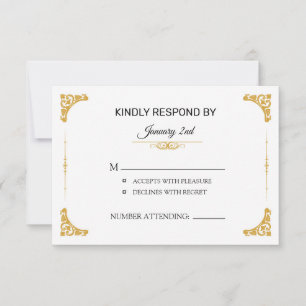 Wedding RSVP Card