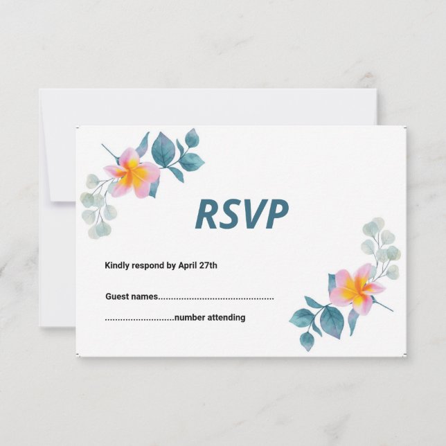 Wedding RSVP Card (Front)