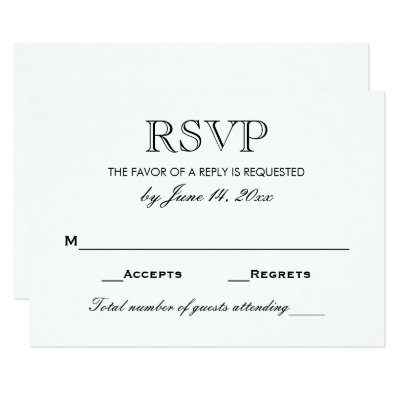 reply card wedding