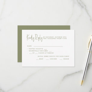 Wedding RSVP Cards. Card