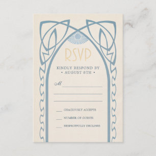 Wedding RSVP Cards   Vintage Nouveau