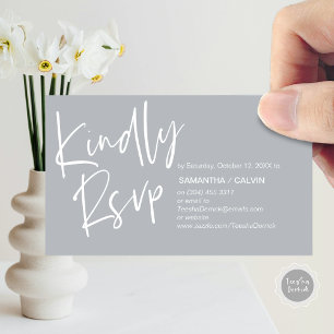Wedding RSVP, Casual Elegance, Invitation respond