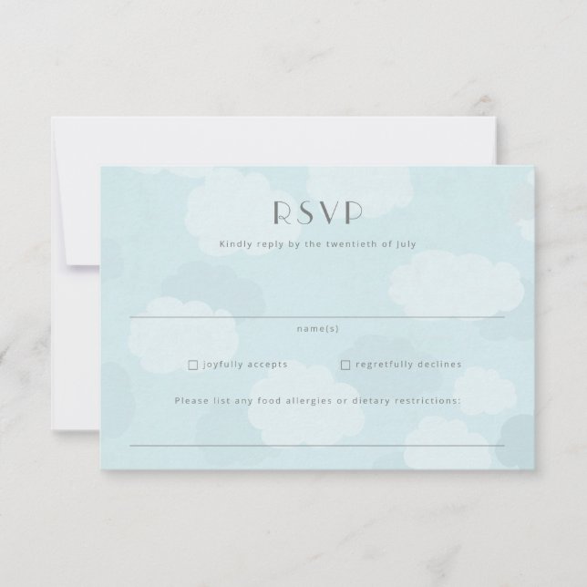 Wedding RSVP for Destination Weddings (Front)