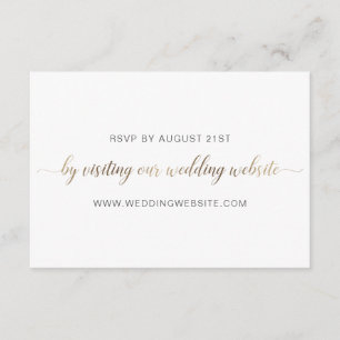 Wedding RSVP Online Card