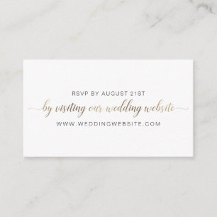 Wedding RSVP Online Card
