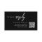 Wedding RSVP | QR Code Modern Stylish Black