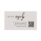 Wedding RSVP | QR Code Natural Minimalist