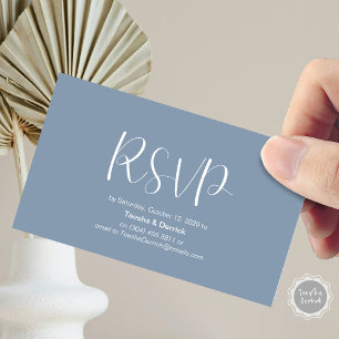 Wedding RSVP, respond, Minimalist Script Enclosure Card
