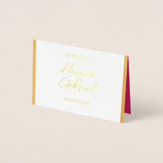 Wedding RSVP Response Foil Card