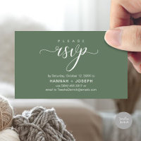 Wedding RSVP via Phone or email respond