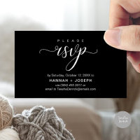 Wedding RSVP via Phone or email respond