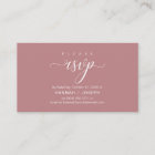 Wedding RSVP via Phone or email respond