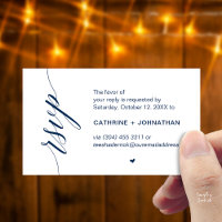 Wedding RSVP via Text Message or Email, Reminder