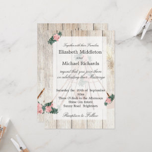 Wedding Rustic Boho Chic Teepee  Invitation