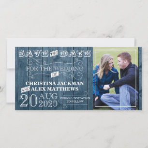 Wedding Rustic Vintage Save The Date Photo