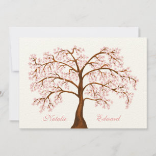 Wedding Sakura Cherry Blossom Tree Invitations