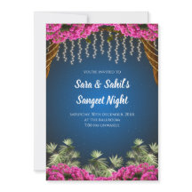 Wedding Sangeet card & Indian Sangeet invite
