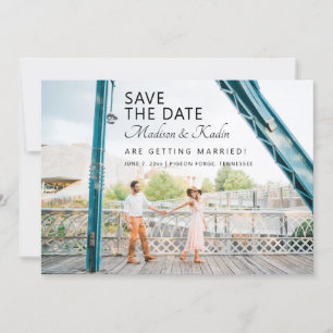 Wedding Save the Date 4 Photo Invitation