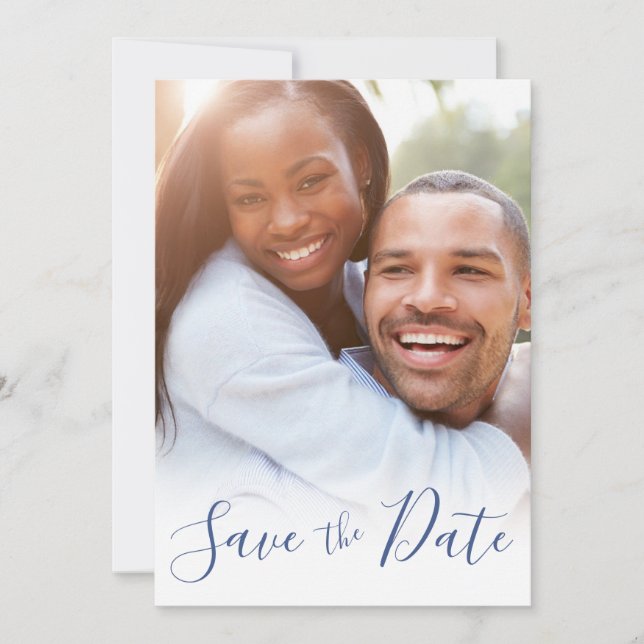 Wedding Save The Date Announcement Custom Photo (Front)