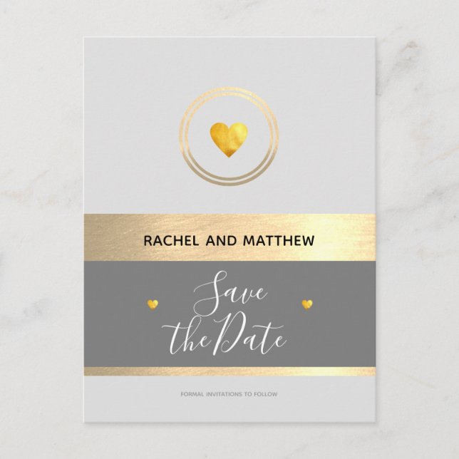 wedding / save the date announcement postcard (Front)