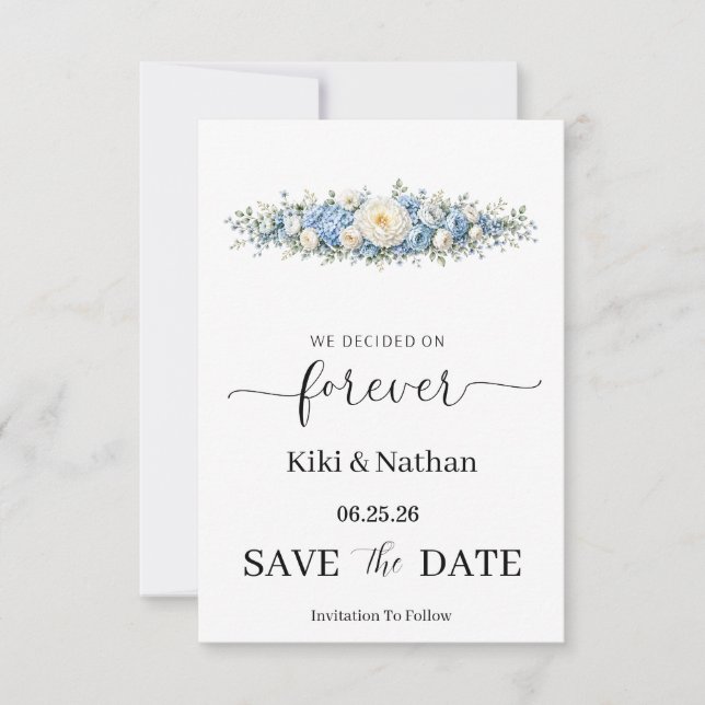 Wedding Save the Date Card (Front)