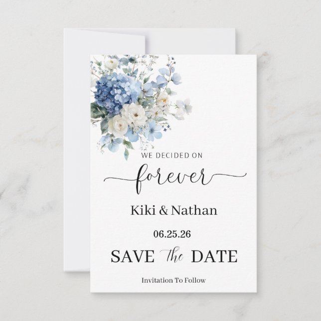 Wedding Save the Date Card (Front)