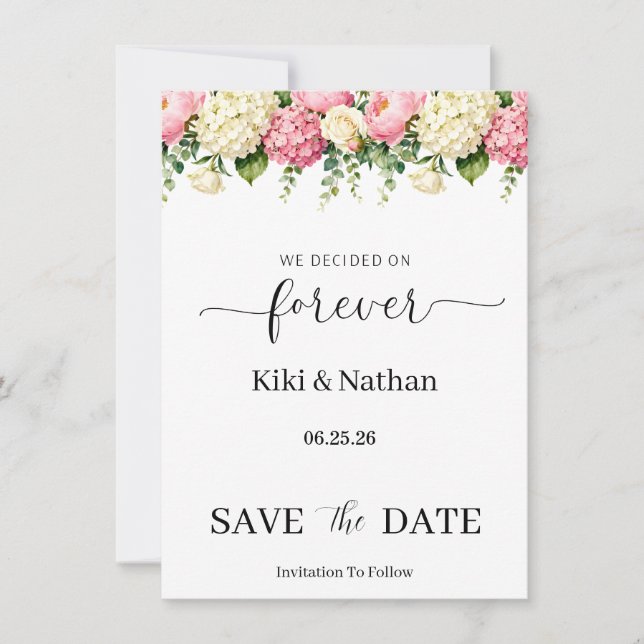 Wedding Save the Date Card (Front)