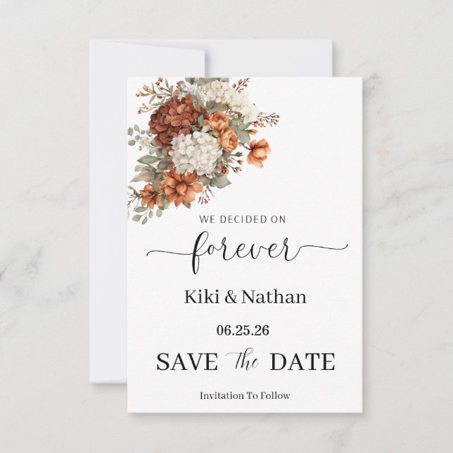 Wedding Save the Date Card (Front)