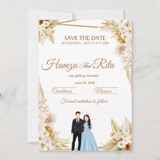 Wedding Save The Date Card for the first time 